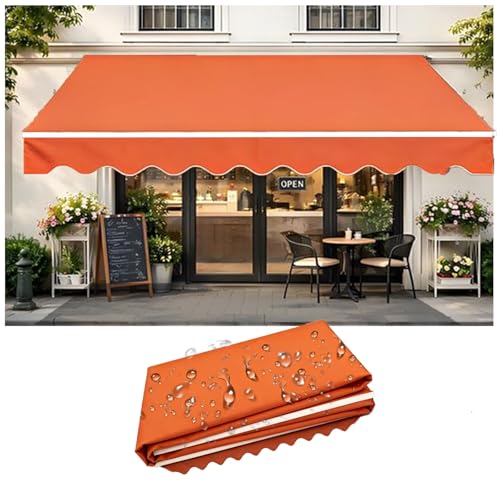 Bâche auvent rétractable 2,5 x 4 m en polyester lourd durable - 2