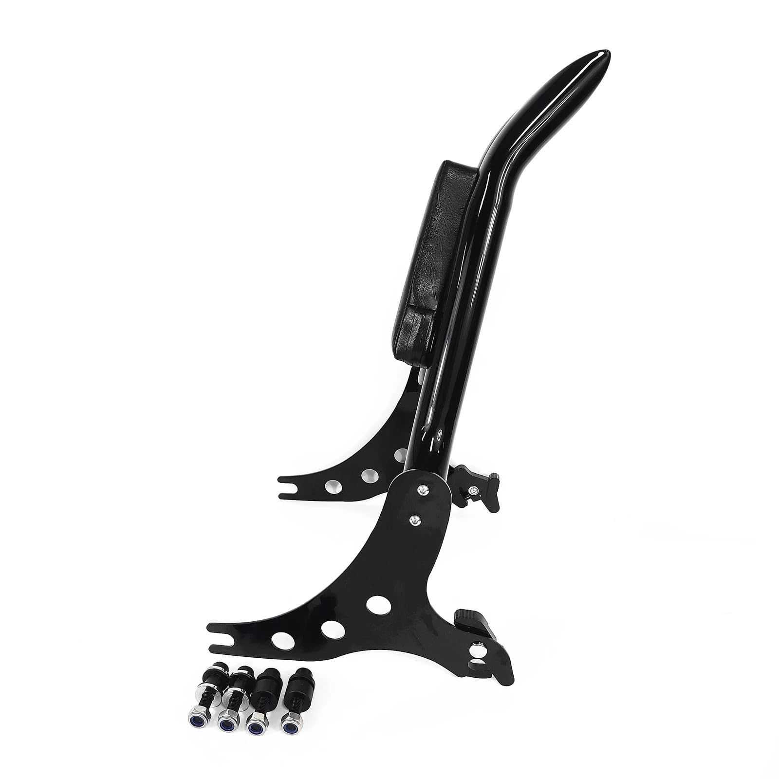 drążek Sissy z bagażnikiem Pasuje do Harley Fat Boy FLSTF 2007-2017 Softail 2006-2012 odpinany Sissy Bar motocykl oparcie pasażera Pad(Chrome)