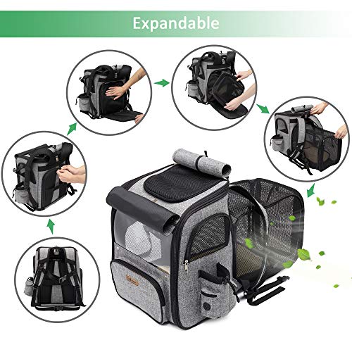 IDEE Expandable Pet Carrier Backpack,Dog Backpack Carrier,Cat Backpack Carrier Mesh Breathable with Transparent Window… - Image 7