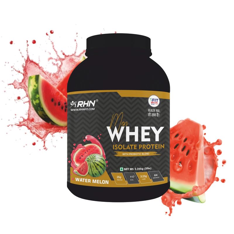 RHNFIT Mens Isolate Whey Protein Watermelon-Flavour 2.26Kg | 25g Protien with Naturally flavored, Non GMO, No Artificial Sweeteners (B0DJ5DB8CZ) Amazon Price History, Amazon Price Tracker