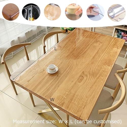 Protecteur de table transparent nappe PVC cuisine salle à manger