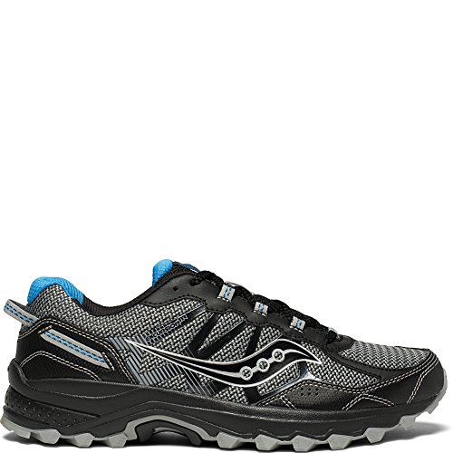 Saucony Men's Excursion TR11 Running Shoe, Black/Blue, 10 Medium US