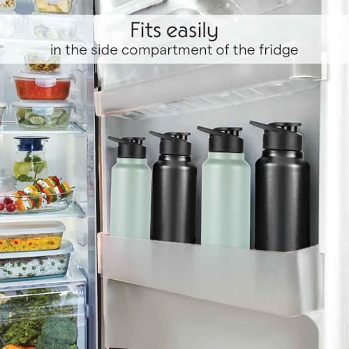 Image of Borosil 1000 ml Hydra Sipfresh Galaxy Stainless Steel Water Bottle | ISI Certified, Made in India | Single Wall, Leakproof| Bottle for Office, School, College & Gym | 1 Year Warranty | Black