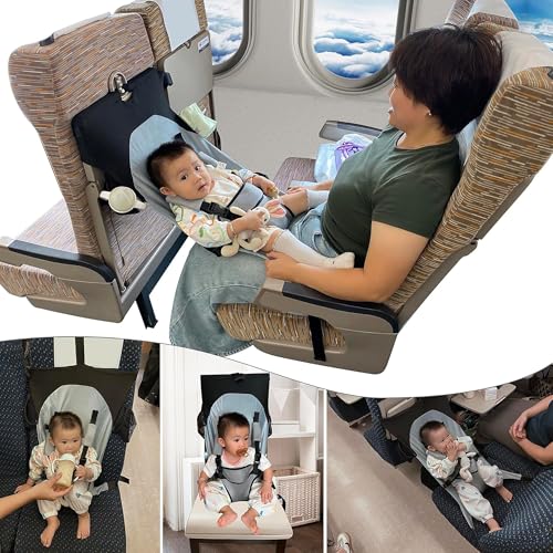 Baby Airplane Bed, Baby Travel Essentials for Flying, Portable Plane Seat Foot Rest Extender Must Haves for Infants under 8 months