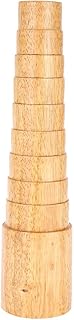KooingTech Bracelet Mandrel Wood Bracelet Mandrel Sizer for Jewelry Making, Wooden Step Bracelet Mandrel Sizer, Bracelet Mandrel Tools Repair Jewelry