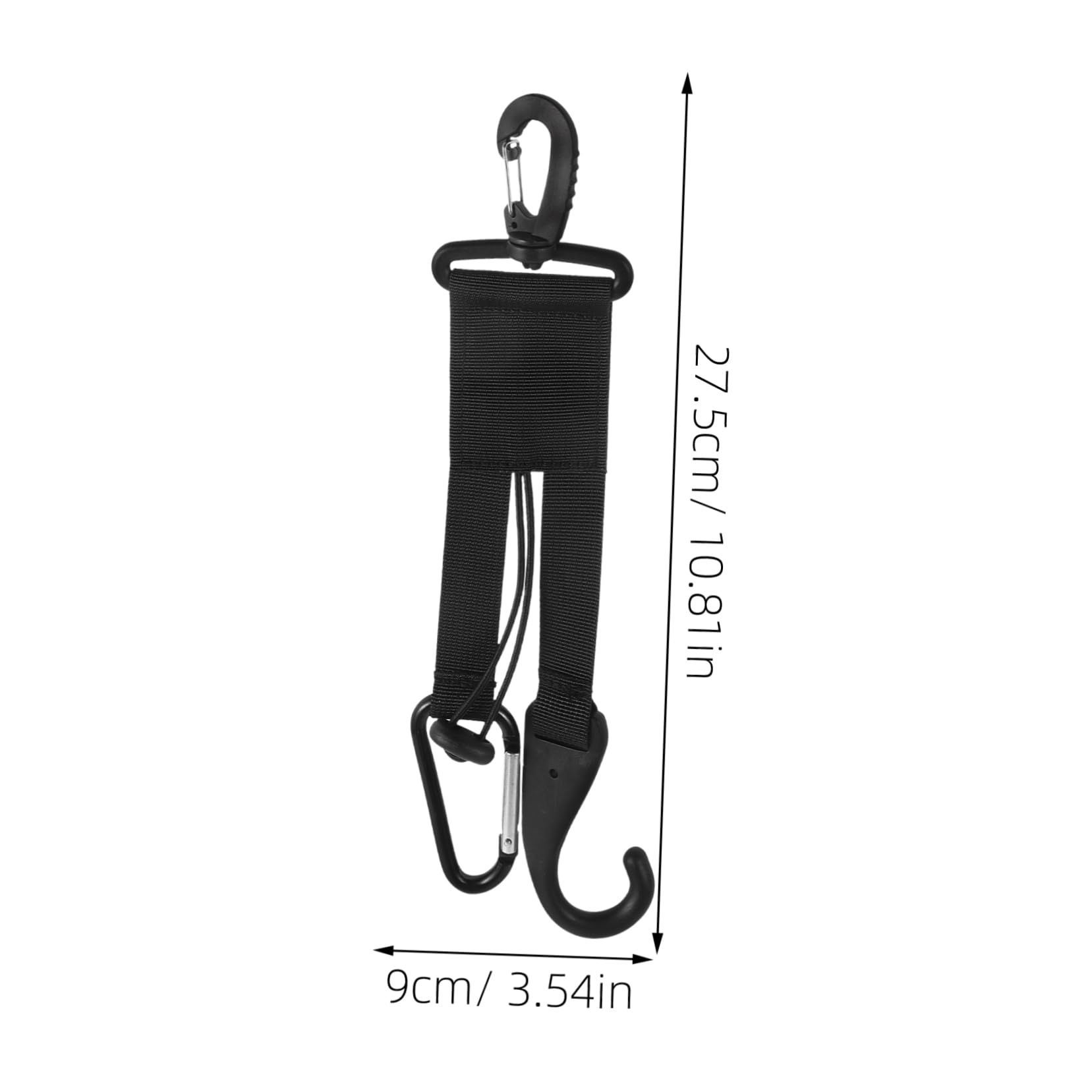 Mikikit Sports Bag Hooks Baseball Bat Holder Softball Glove -mounted Fence Bag Clip Water Bottle Hook Multi-purpose Nylon Metal