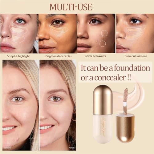 3 Pack Bronzer Contour & Highlighter & Concealer Makeup Set Highly Pigmented Long Lasting Bronzer Contour Wand Waterproof Smooth Natural Highlighters Concealer Bronzer Makeup Gift For Women - Image 4