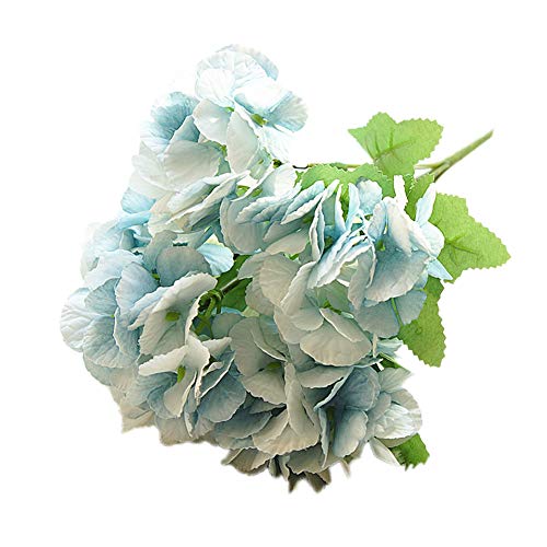 Whiie891203 Artificial Fake Flower Plants,1Pc Potted Artificial Flower Stage Arrangements Wedding Bouquets Decorations Floral Table Centerpieces for Home Kitchen Garden Party Grave DIY Decor Blue