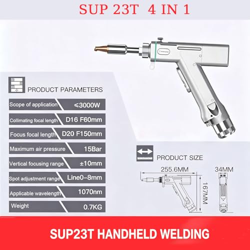 Image of Original SUP23T Laser Welding Hand Cleaning Hand-held Welding Head Welding /Cleaning /Cutting /Welding Gap Cleaning 4 in 1 Multiple Functions Portable Handheld Laser Welder