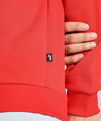 Image of Puma Cotton Men Ess Big Logo Hooded Neck Hoodie Fl (S) Mineral