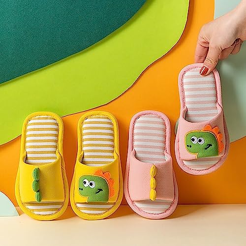 Toddler Kids Cloud Slippers Boys Girls Slides Sandals Dinosaur Soft Flat Shoes Shower Bathroom (B, 1 Big Kids)2