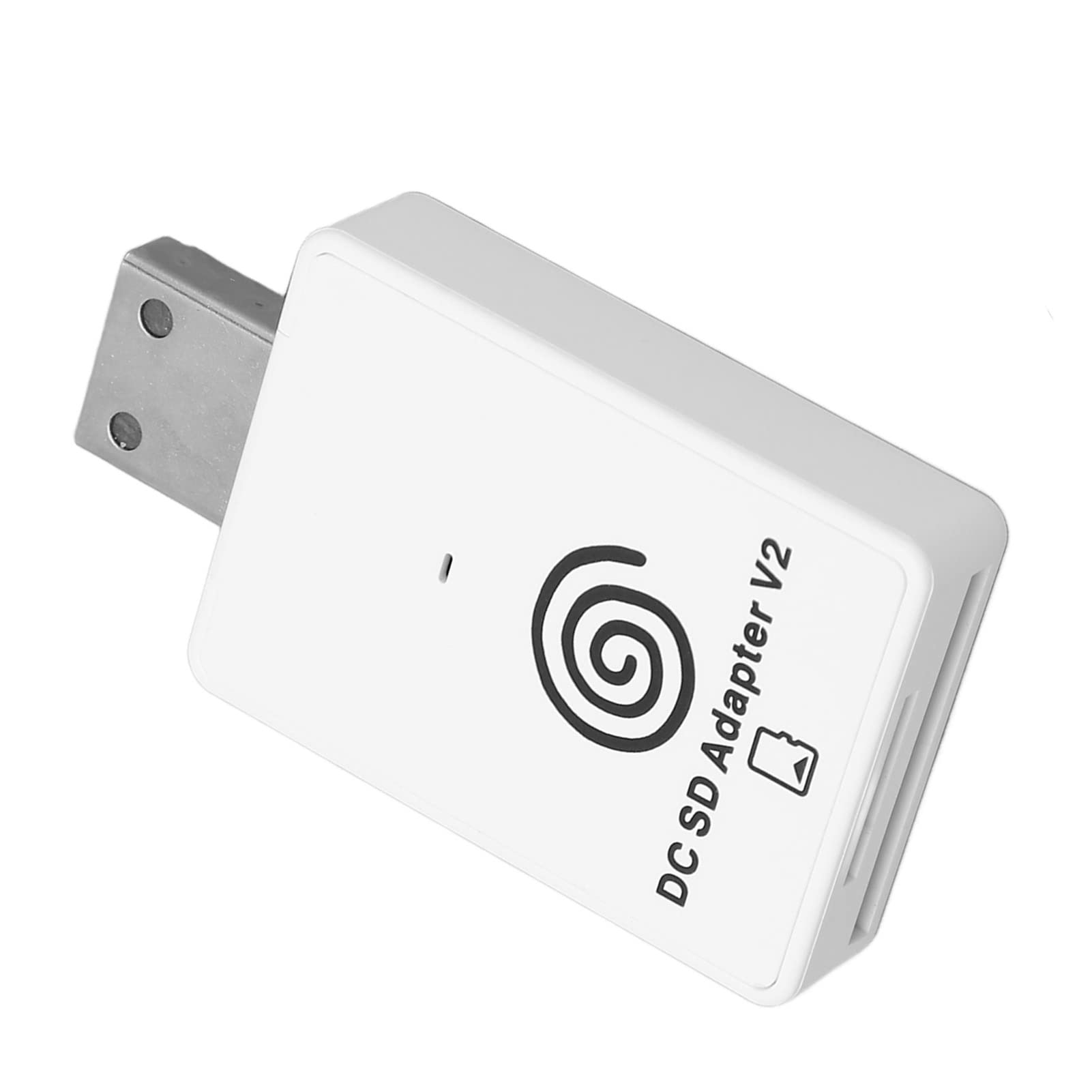 Generic Lector de Tarjetas de Consola de Juegos para Dreamcast, Adaptador de Lector de Tarjetas de Almacenamiento de Memoria de 128 GB con Indicador de Estado LED - Plug and Play, Material ABS