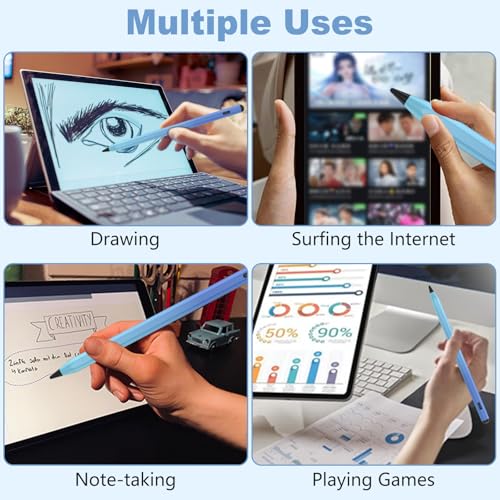 Image of COO Universal Active Stylus Pen for iOS, Android & Samsung Touch Screens | Smart Digital Stylus for Lenovo /Vivo /Mi /HUAWEI Tablets, iPhone /Samsung /Pixel Phones for Drawing, Gradient Blue