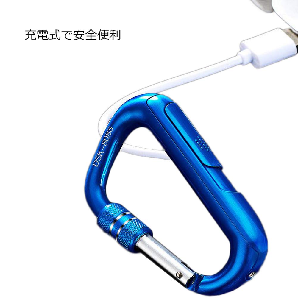 Amazon.co.jp: Alioay カラビナ 電子ライター 防風 電気アークプラズマ