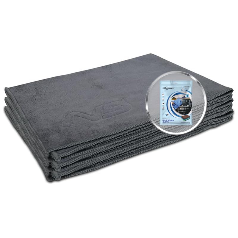 Image of Neodrift '400 GSM' Microfiber Cloth (Size - 40X60 Cm)(Set of 3 PC)(Colour - Gray)(Ultra Soft Cleaning Cloth for Car, Bike - Polishing, Detailing, Highly Absorbent)