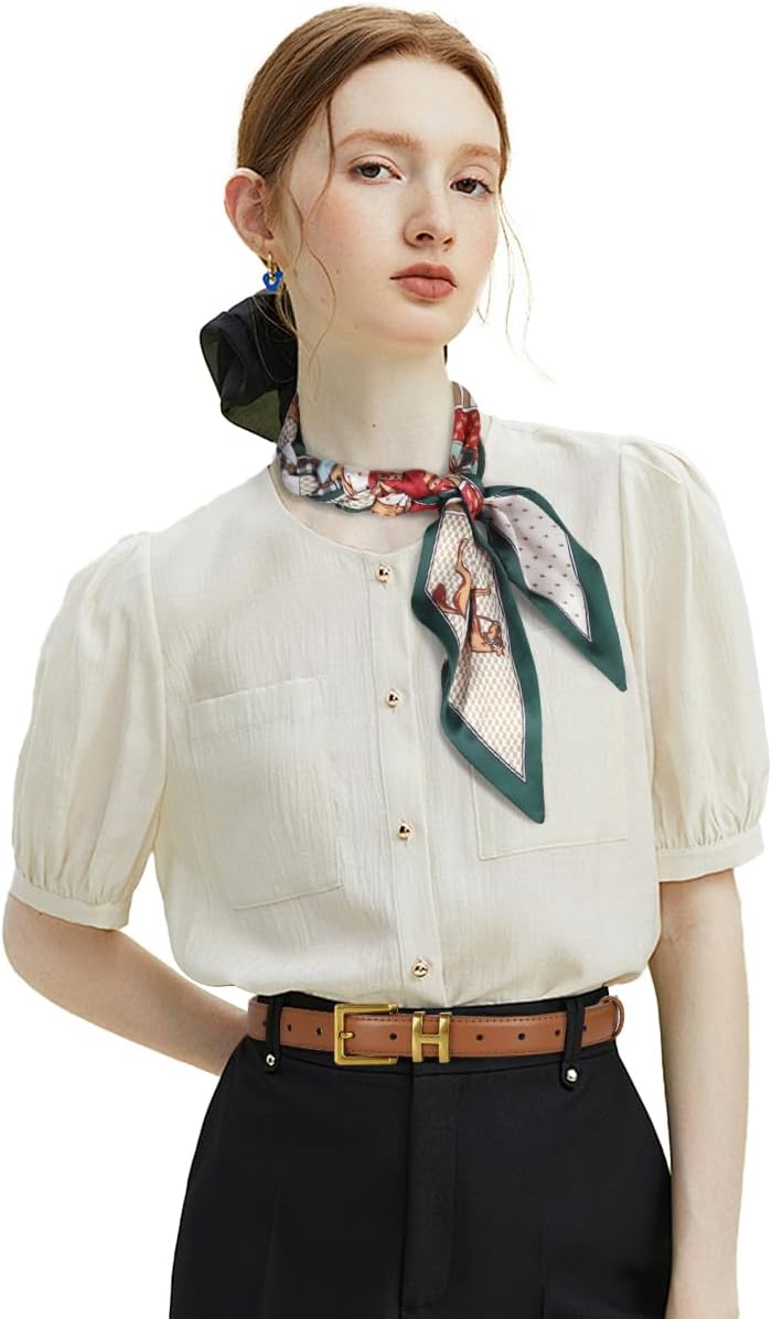 Women's Fashion Classic Metal Buckle Leather Belt with Jeans Dress - Image 3