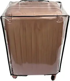 Capa Protetora de Mala de Viagem - Pvc Cristal Transparente Grosso Resistente - P20 M24 G28 - Capa de Bagagem à prova D'água poeira sujeira Arranhões Diminui o Impacto (M - 24 Polegadas)