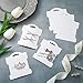 Junkin 100 Pcs Hair Clip Display Cards Headband Display Cards Hair Bow Holder Cards Rectangle White Cardboard Hair Barrettes Jewelry Display Holder for Hair Accessories Display and Organizing