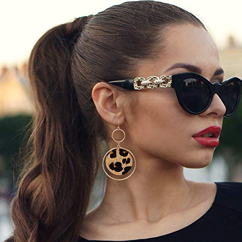 Trendy Leopard Snake Animal Print Boutique Statement Earrings Jewelry Hoop for Women2