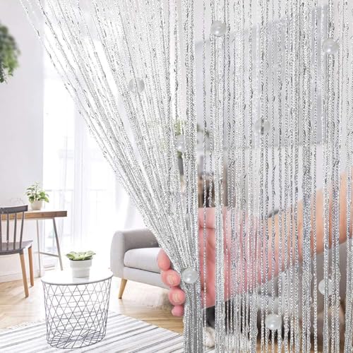 ElevaPulse Fadenvorhang Balkontür Insektenschutz - Weißer...