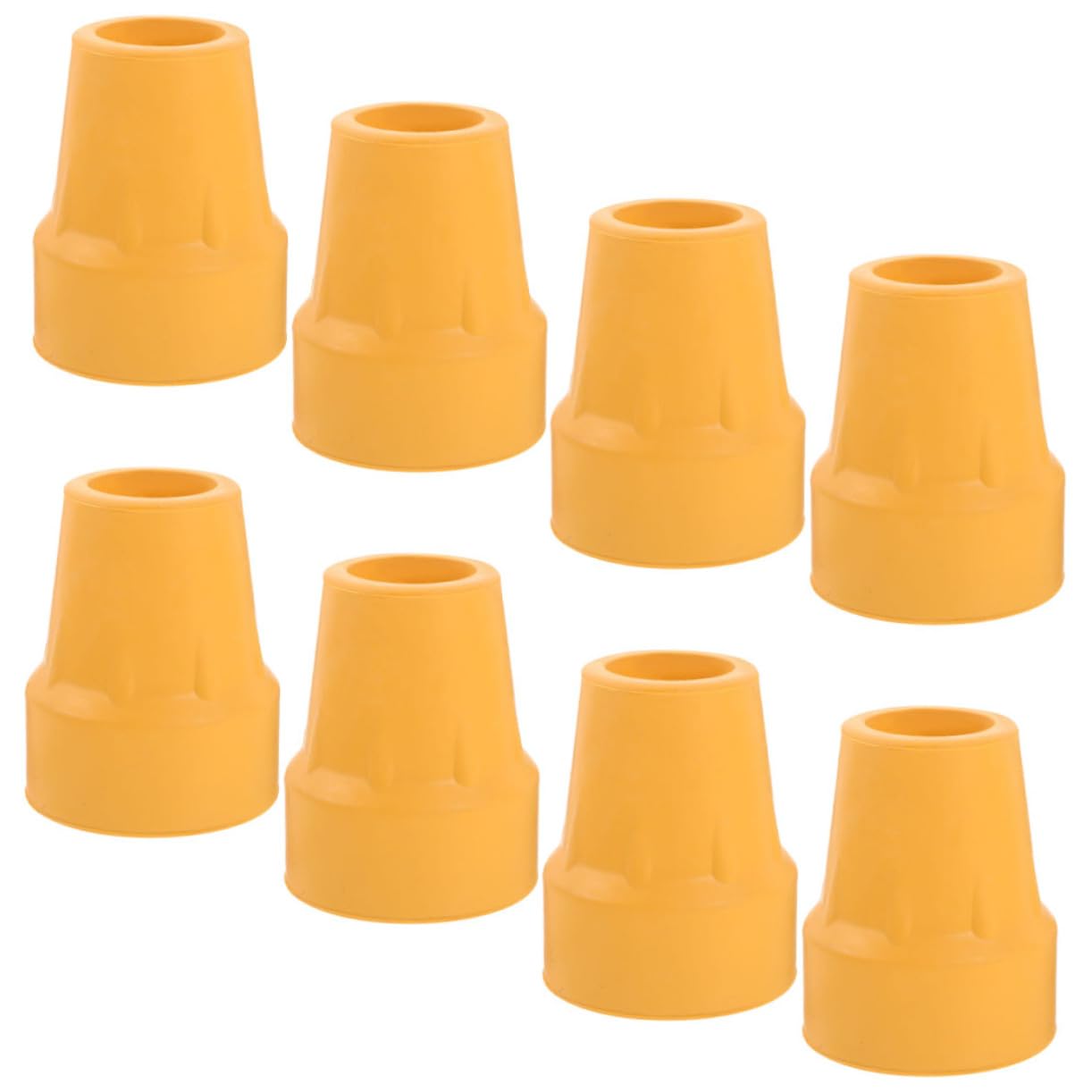 Coussinets pour béquilles durables en caoutchouc jaune, protection de canne BESTYASH