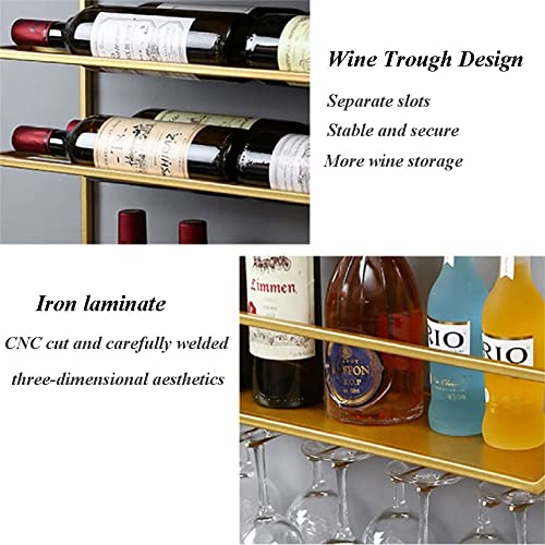 Étagère murale en métal pour bouteilles de vin pour optimiser l'espace - 5