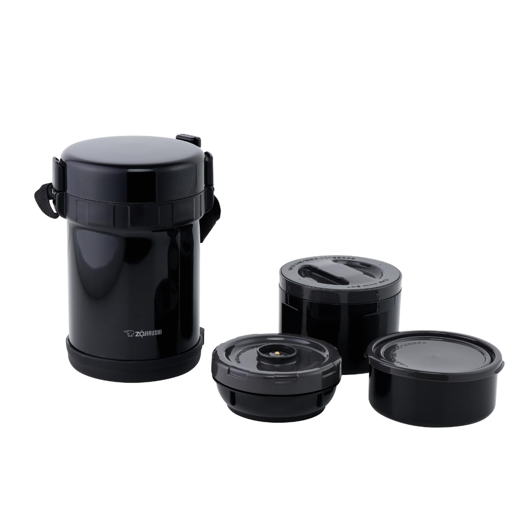 Zojirushi - Boîte à repas en acier inoxydable thermique BENTO BAKO | SL-GH18-BA (import du Japon)