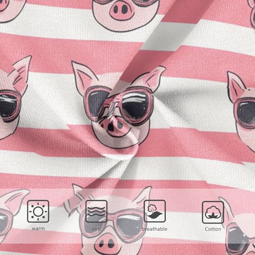 Wusikd Cute Piglets Girls' Underwear Cotton Pink Girls Briefs Soft Toddler Underwear 2T3