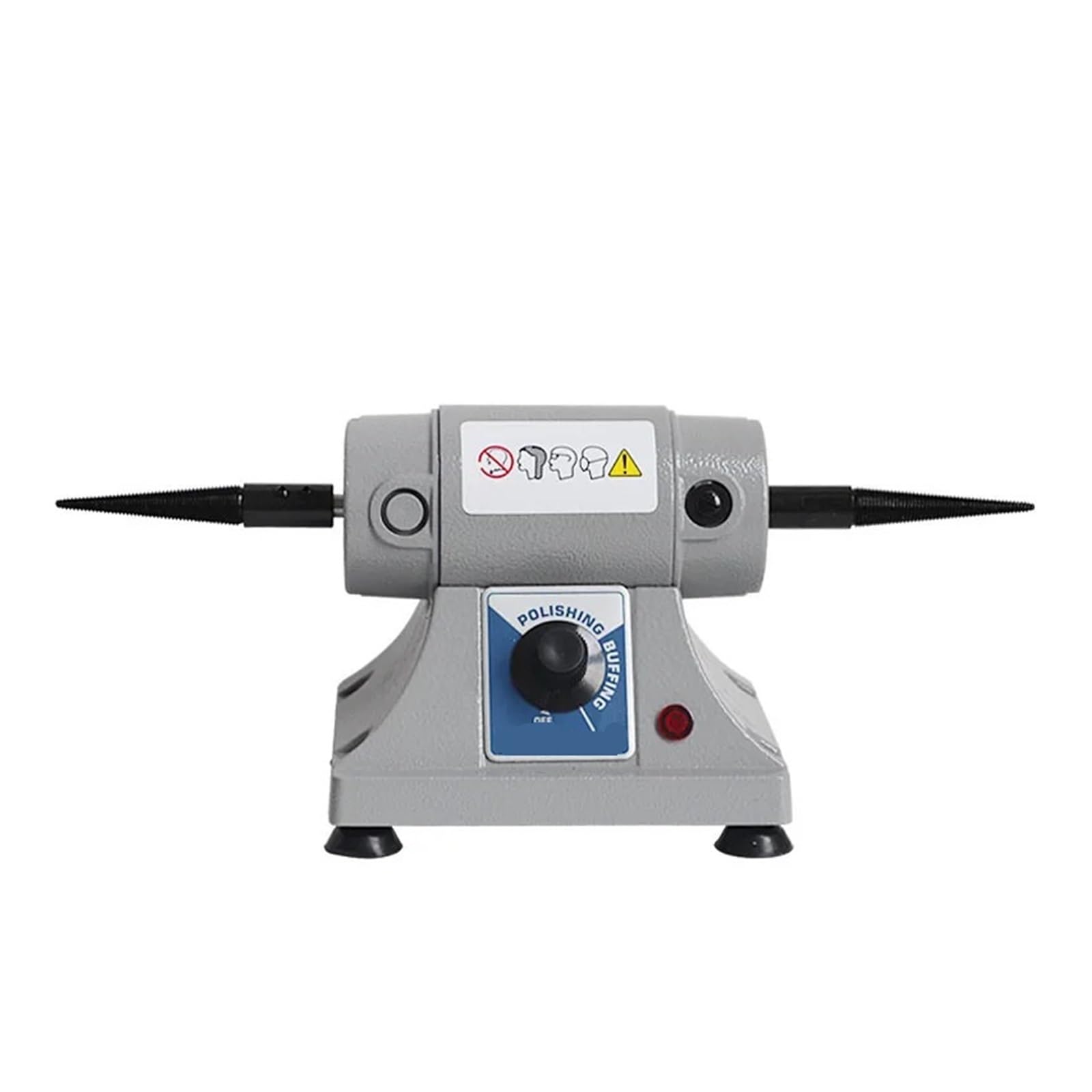 Ewsdsfs Single 110 7000Rpm Small Power Adjustable Double-Head Tabletop Buffing Wheel Polisher For Foredom Bench Lathe Grinding Machine(Single 110)