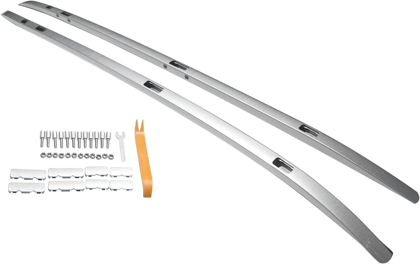 Photo 1 of ROSY PIXEL Roof Rack Side Rails for 2023 Honda CRV CR-V Roof Rails Luggage Carrier Aluminum Silver Side Rails (Silver)