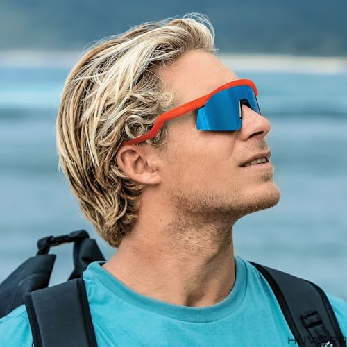 Image of Zig Zag Shield Sports Sunglasses for Cricket Cycling | UV Protected Anti Glare Mirrored Goggles for Men | Anti Fog, Water Repellant, Shatter Resistant, Stylish Branded Coolers