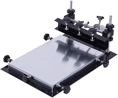 CGOLDENWALL Impresora manual de pantalla SMTSMD Impresora de plantilla PCB Impresora de pantalla manual SMT (área de impresión 350X260mm)