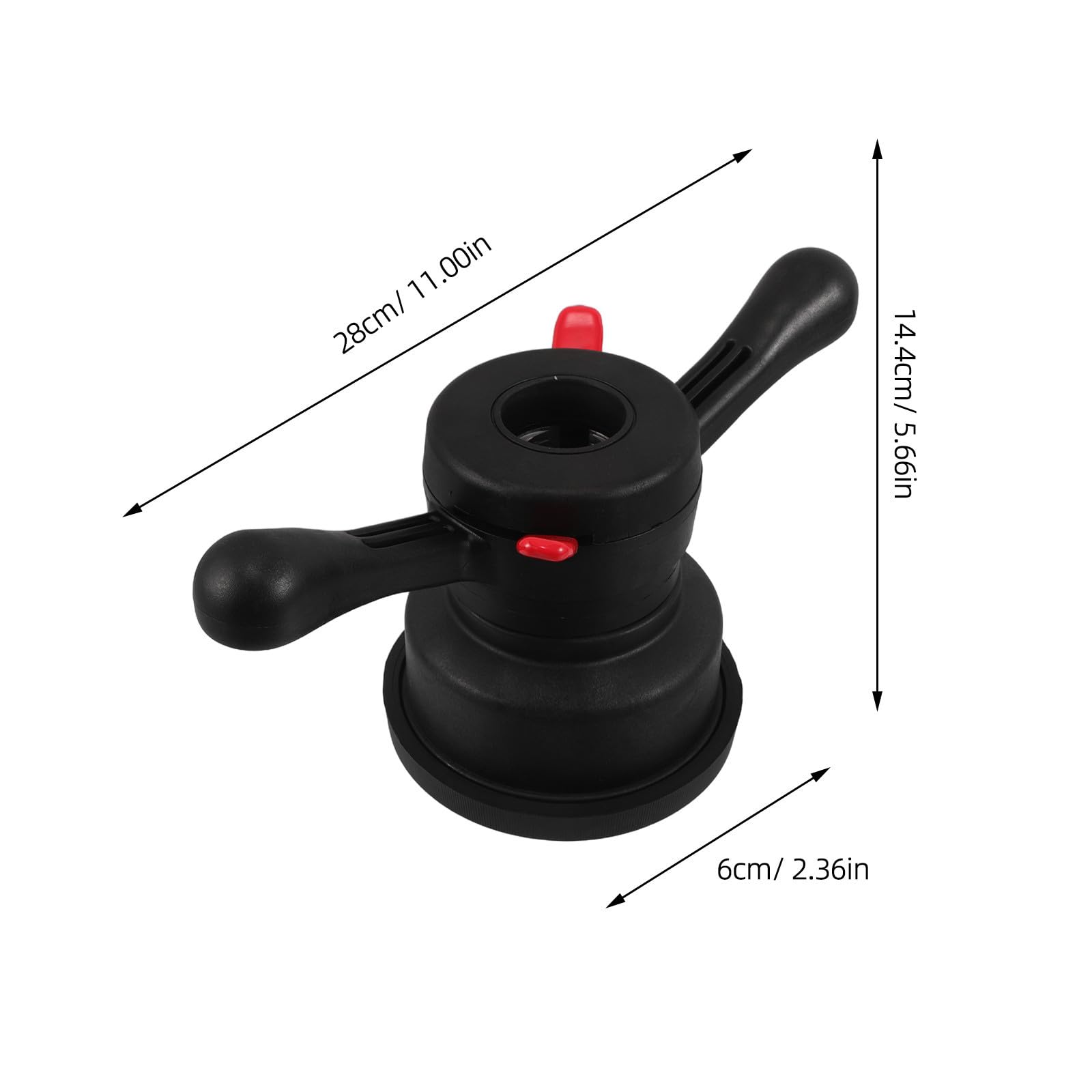 PartyKindom Tuerca de Equilibradora de Ruedas 40x4mm de Plástico y Acero