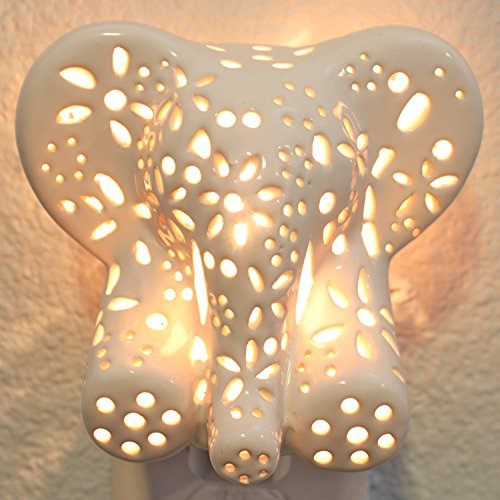 Lilys Lights New LED Handcrafted Animal Nights Lights (Cream)