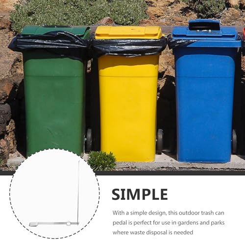 Pedal de Metal para Cubo Basura de 80 Litros de Jardín 7