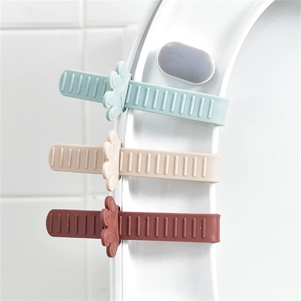 Toilet Lifter Sanitary Closestool Seat Cover Lid Handle Sticker Lifting Device Bathroom Accessories(C)