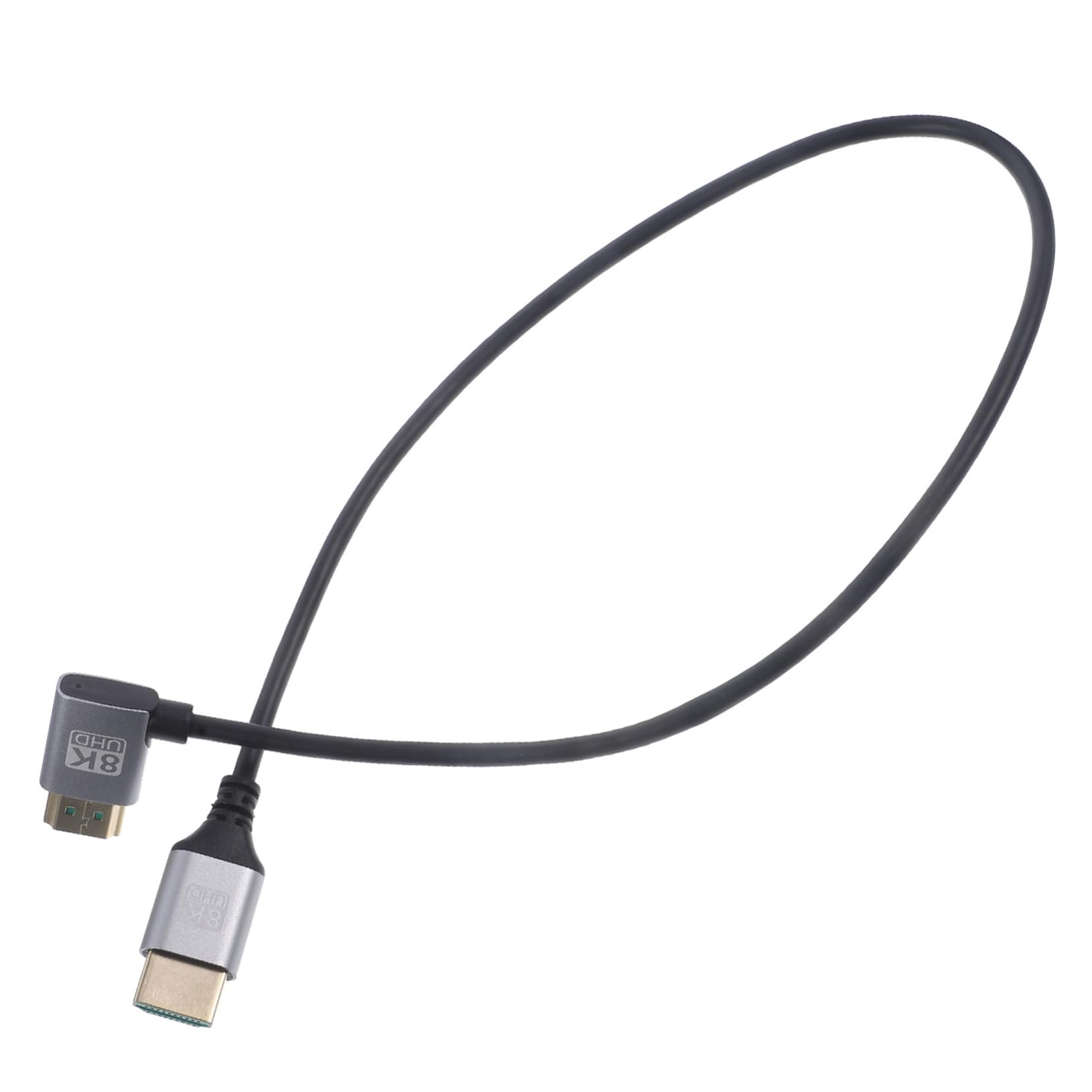 BESTonZON Right Angle Male to Male Video Cable Tv Coupler for High-Speed Data Transfer for Gaming and Streaming Compatible Tv and Computer Accessories