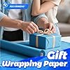 PerkHomy Lake Blue Kraft Paper Roll 17.5" x 760" (63') for Gift Wrapping Bouquet Flower Art Painting Craft Writing Packaging Shipping 80GSM 55LB (Lake Blue, 17.5" x 63') #3
