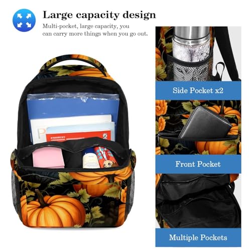Sac à dos citrouille de Thanksgiving pour la récréation des filles - 3