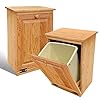 Peaceful Classics Tilt Out Trash Cabinet- Amish Handcrafted Wooden Pull Out Cabinet, Decorative Trash Bin Cabinet for Kitchen, Bedroom, & Home Patio, Tilt Out Laundry Hamper Cabinet, Golden Oak