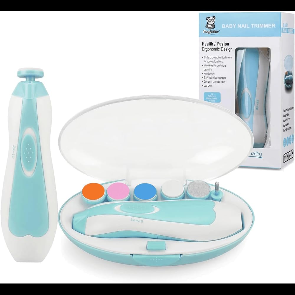 Baby Nail Trimmer, Electric Baby Nail Clippers Safe Baby Nail File Kit with Extr . [ PACK OF 1 PIC ]-image-25