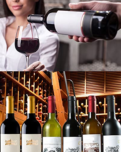 Guudoo 200 Pcs Wine Bottle Corks And Seals, 100 Count Natural Wine Corks And 3 Colors (Red, Black, Gold) 100 Count Pvc Heat Shrink Capsules For Wine Bottles, Size 8 Straight Cork Stopper #TOP6