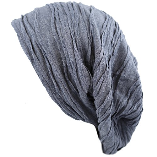 The Hat Depot H2800 Premium Quality Baggy Wrinkled Slouchy Fleece Lining Beanie Hat