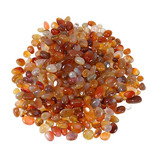 Mipcase 500g Ghiaia Naturale Lucidata Pietra Naturale di Ciottoli Decorazione per Acquario e Piante da Interno Peso