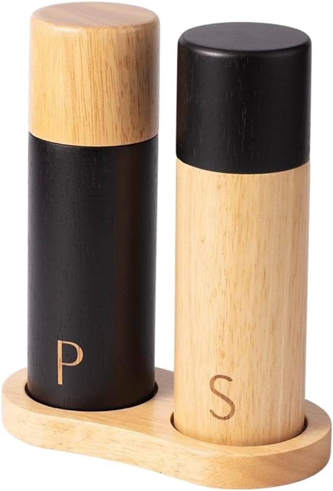 Functional Wood Peppers Mill Practical Adjustable Coarseness Spices Salt Grinder