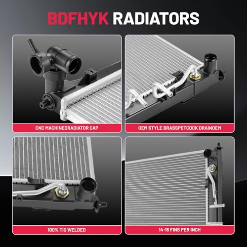 Image of BDFHYK 13189 Aluminum Radiator for Hyundai Sonata 2011-2014