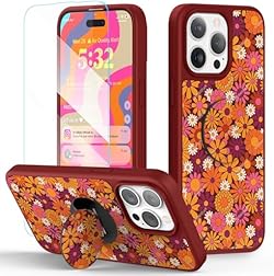 pcgaga Schutzhülle für iPhone 15 Pro, 15,5 cm (6,1 Zoll), niedliche PC-Hülle mit Displayschutzfolie, innovativ