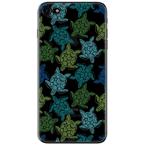 Compatible for iPhone SE 2022 Case (3rd gen) 5G Latest/iPhone SE 2020 Case (2nd gen)/iPhone 8 Case (4.7inch),Blingy's Turtle Style Transparent Clear Soft TPU Protective Case (Green Turtles) - Image 5