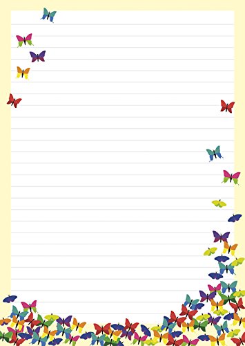 2 blocchi da scrittura, 1 farfalla, 1 quadrifoglio...