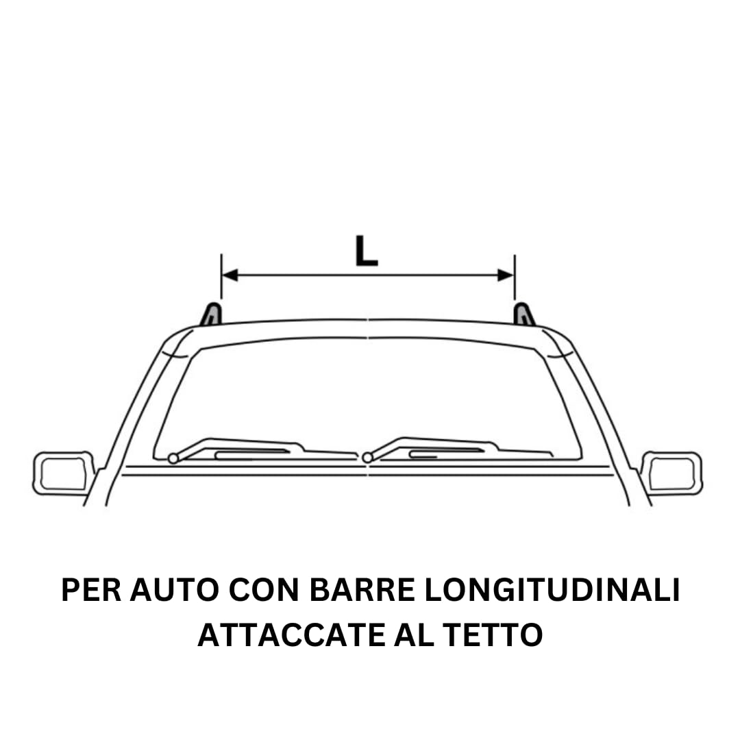 Barre portatutto UNIVERSALI 9200+9240 SUV COMPATIBILI CON DACIA JOGGER DAL 2021